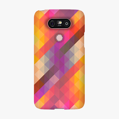 Tough LG G5  Phone Case - Colorful Triangle Pattern