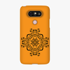 Snap LG G5  Phone Case - Flower Design With Orange Background