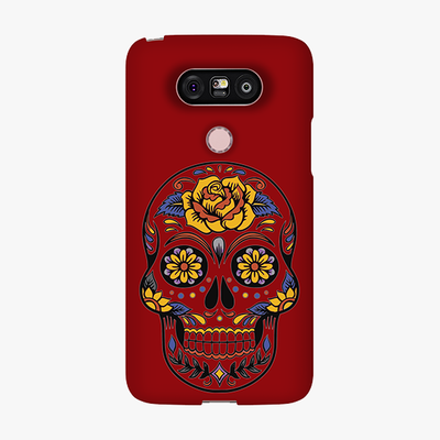 Snap LG G5  Phone Case - Skull Art With Brown Background