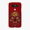 Tough LG G5  Phone Case - Skull Art With Brown Background