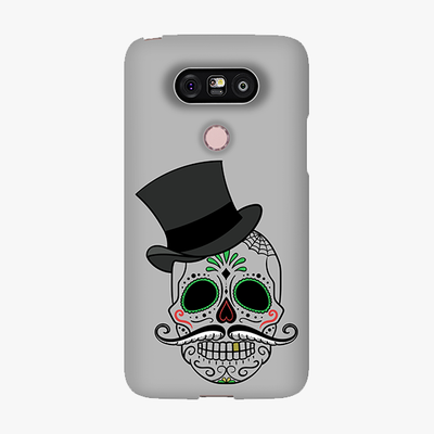Snap LG G5  Phone Case - Skull Art With Gray Background