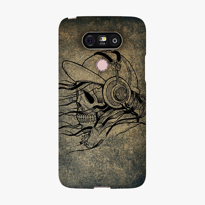 Tough LG G5  Phone Case - Skull With Headphone
