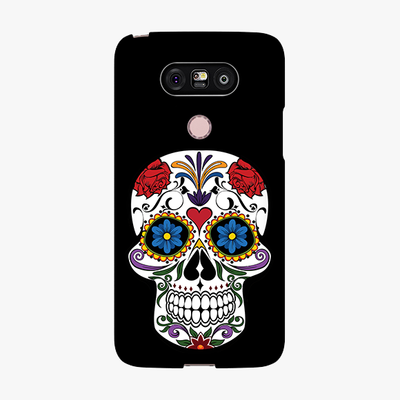 Snap LG G5  Phone Case - Skull Artwork With Black Background