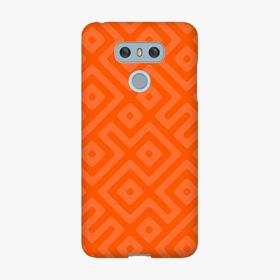 Tough LG G6  Phone Case - Orange Color Pattern