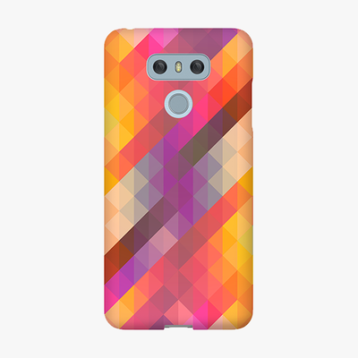 Tough LG G6  Phone Case - Colorful Triangle Pattern