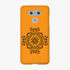 Snap LG G6  Phone Case - Flower Design With Orange Background