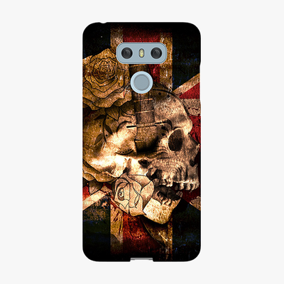 Snap LG G6  Phone Case - Skull With Union Jack British Flag
