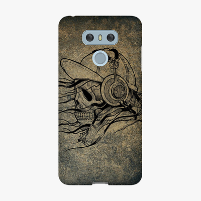 Tough LG G6  Phone Case - Skull With Headphone