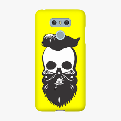Snap LG G6  Phone Case - Skull With Beard And Mustache