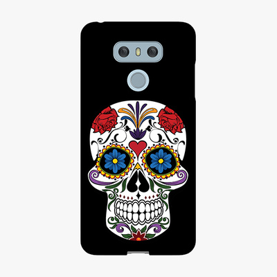 Tough LG G6  Phone Case - Skull Artwork With Black Background