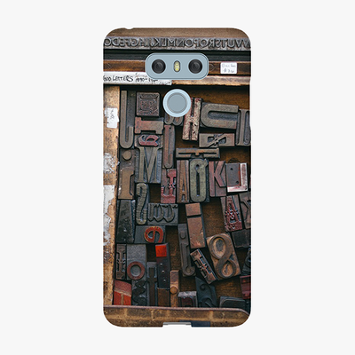 Tough LG G6  Phone Case - Classic Wood Blocks