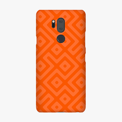 Tough LG G7  Phone Case - Orange Color Pattern