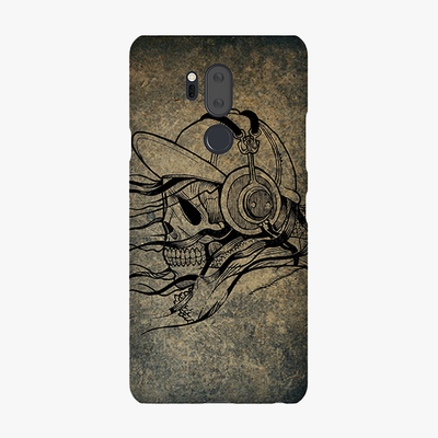 Tough LG G7  Phone Case - Skull With Headphone