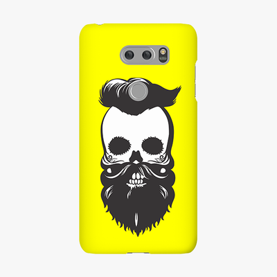 Snap LG V30 Phone Case - Skull With Beard And Mustache