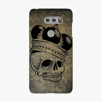 Snap LG V30 Phone Case - Skull  With Crown