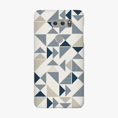 Tough LG V30 Phone Case - Triangle Pattern