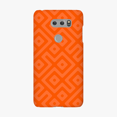 Snap LG V30 Phone Case - Orange Abstract