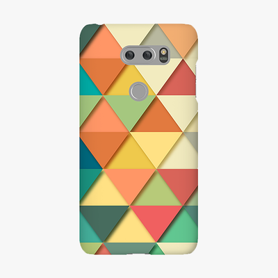 Snap LG V30 Phone Case - Colorful Triangles