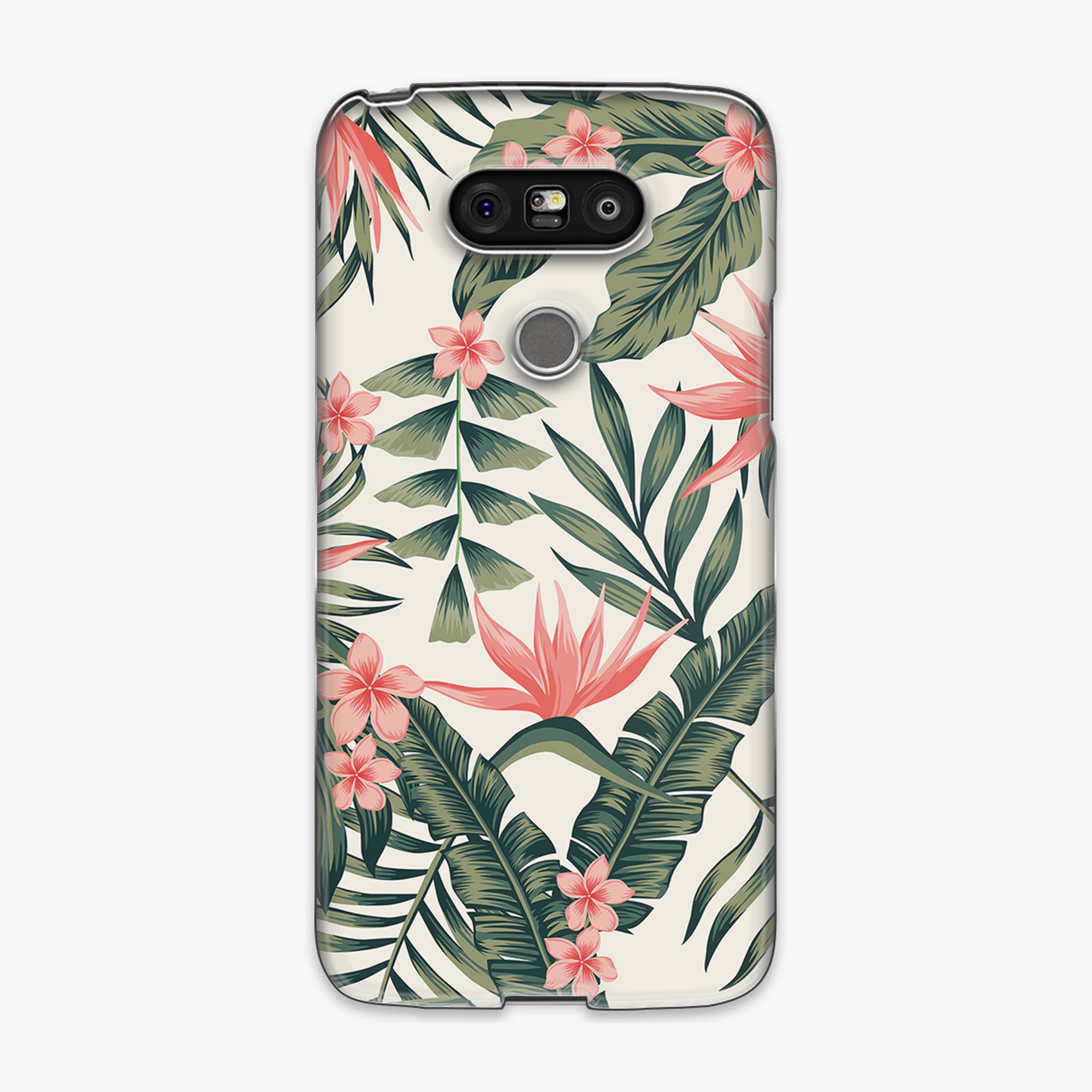 Tough - Phone Case with Attractive Flowers and Leaves