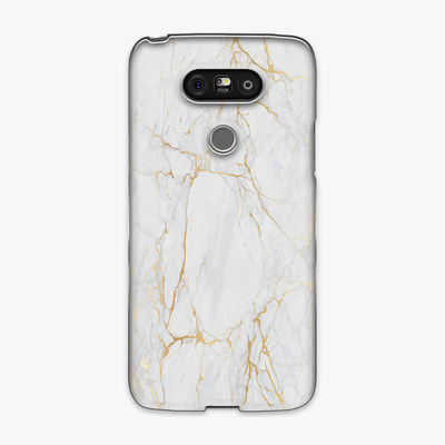 Snap - Phone Case with White Marble Texture