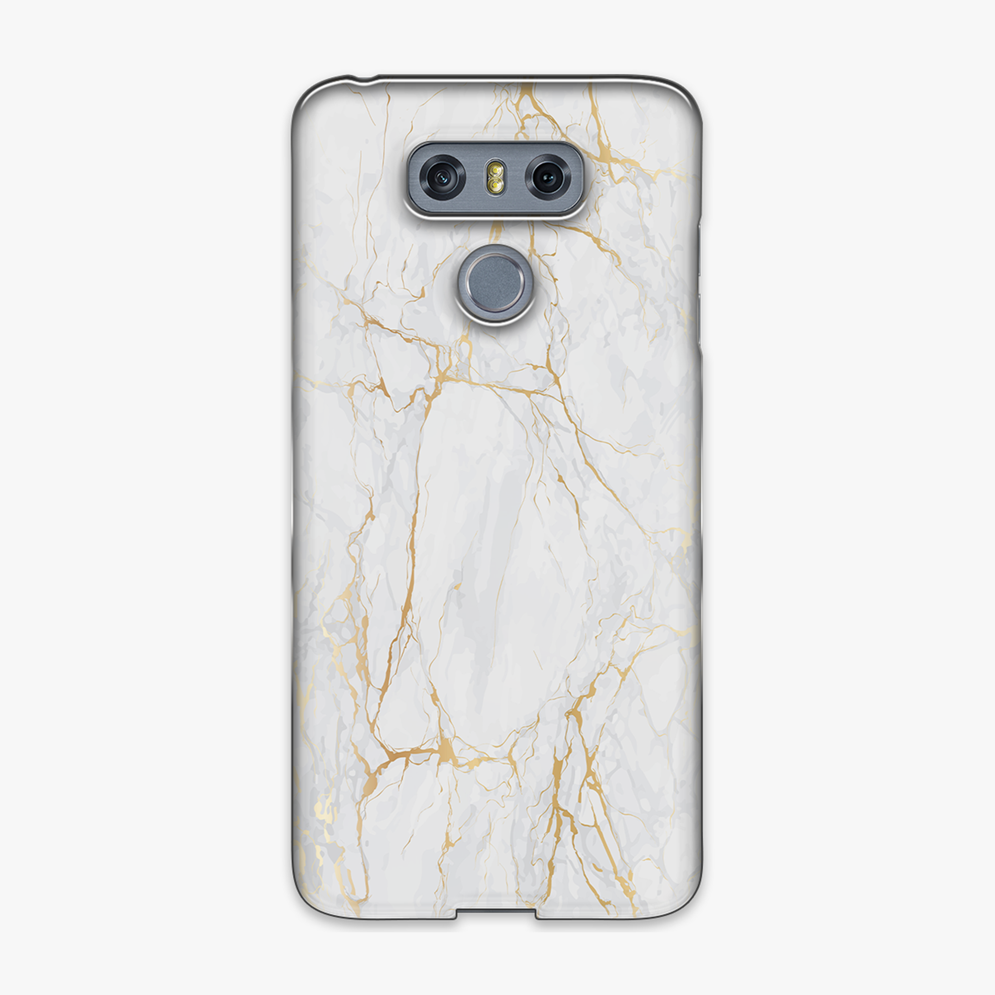 Tough - Phone Case with Gold Marble Texture
