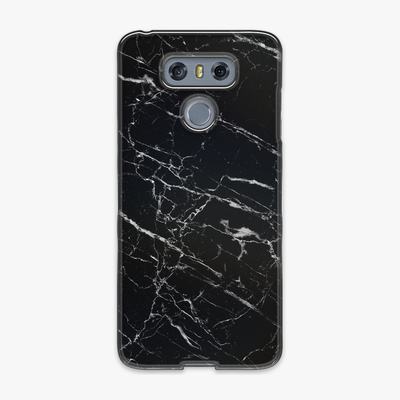 Snap - Phone Case with Black Marble Texture