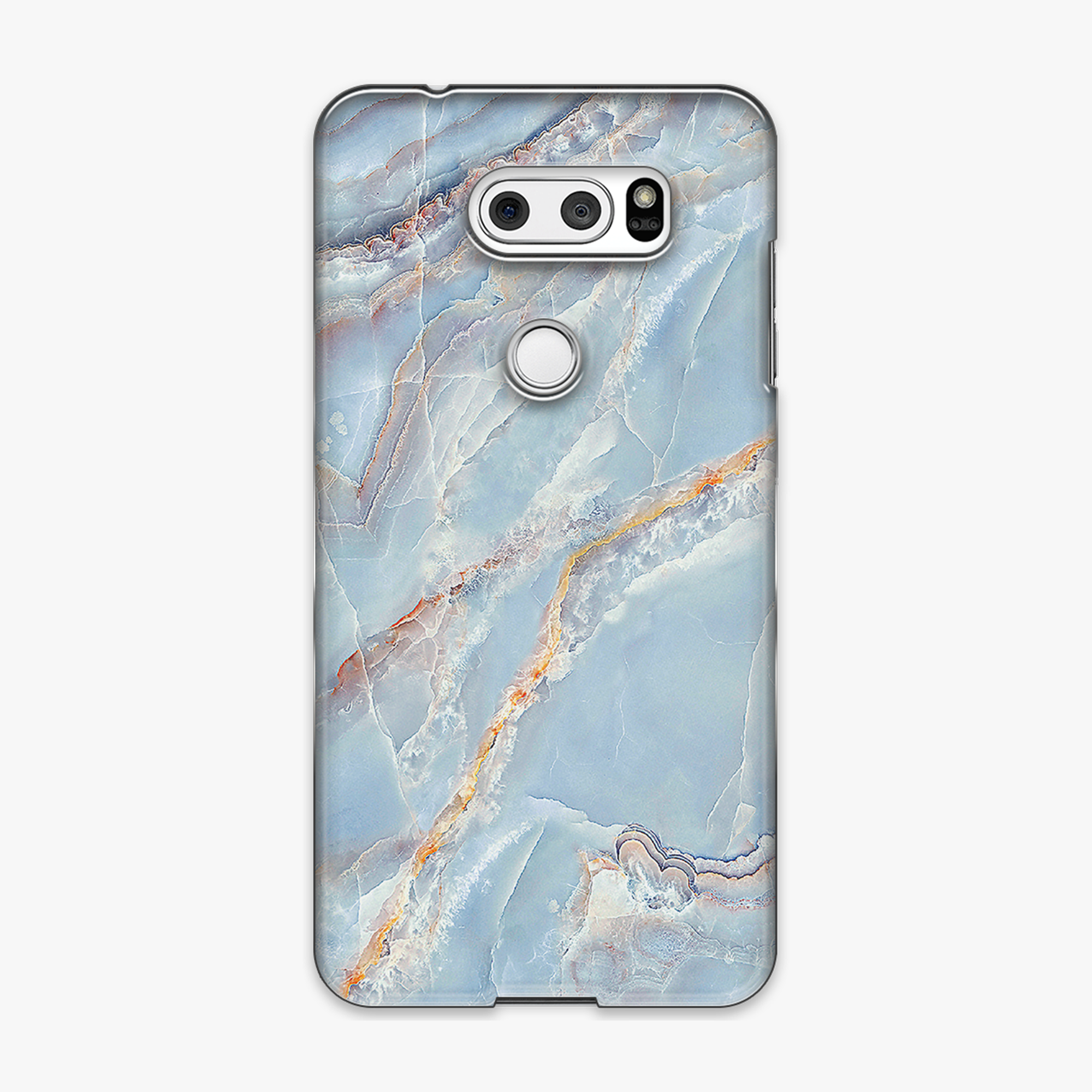 Snap - Phone Case with Blue Pastel Marble