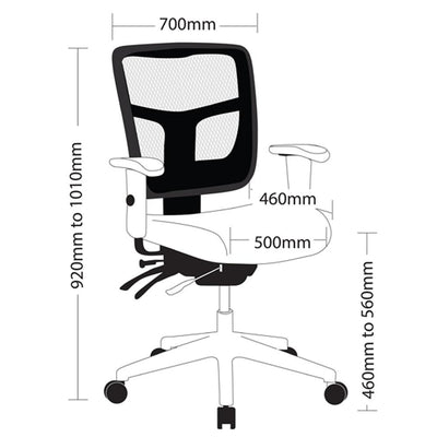 MULTI Mesh Low Back Office Armchair