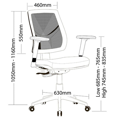 VESTA Mesh High Back Office Armchair