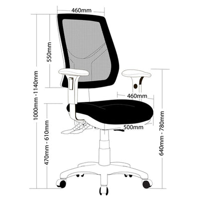 RIO Mesh High Back Office Armchair