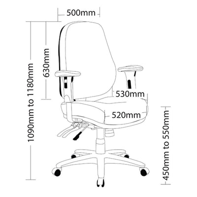 ROVER High Back Office Armchair