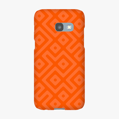 Snap Samsung Galaxy A3  Phone Case - Orange Abstract