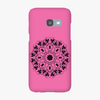 Tough Samsung Galaxy A3  Phone Case - Mandala With Pink Background