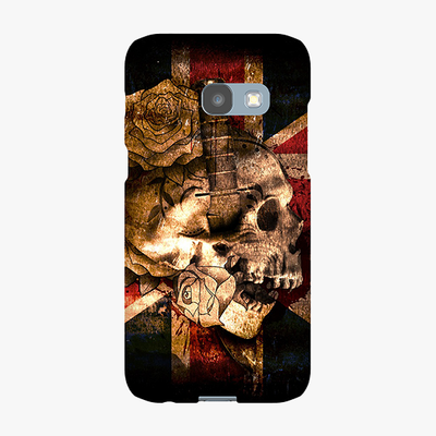 Snap Samsung Galaxy A3  Phone Case - Skull With Union Jack British Flag