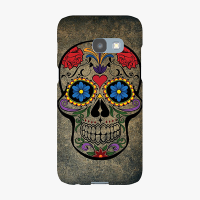 Tough Samsung Galaxy A3  Phone Case - Skull  With Artwork