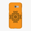 Snap Samsung Galaxy A5 Phone Case - Flower Design With Orange Background