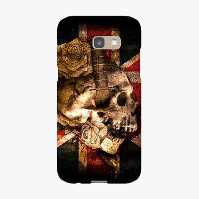 Snap Samsung Galaxy A5 Phone Case - Skull With Union Jack British Flag