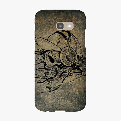 Tough Samsung Galaxy A5 Phone Case - Skull With Headphone