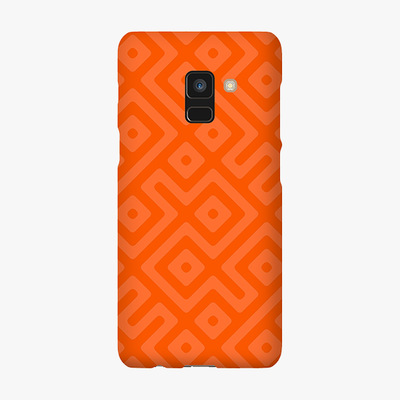 Snap Samsung Galaxy A8  Phone Case - Orange Abstract