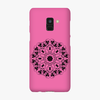 Tough Samsung Galaxy A8  Phone Case - Mandala With Pink Background