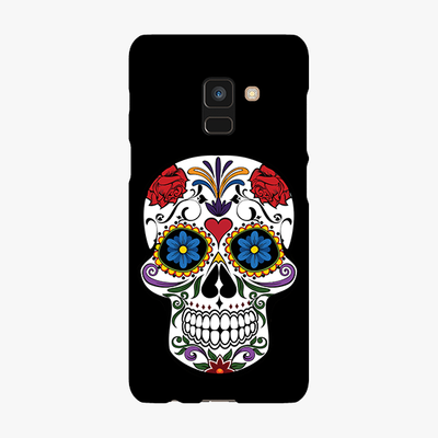 Snap Samsung Galaxy A8  Phone Case - Skull Artwork With Black Background