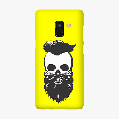 Tough Samsung Galaxy A8  Phone Case - Skull With Beard And Mustache