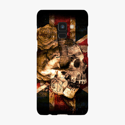 Snap Samsung Galaxy A8  Phone Case - Skull With Union Jack British Flag