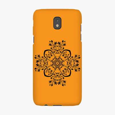 Snap Samsung Galaxy J5 (2017)  Phone Case - Flower Design With Orange Background