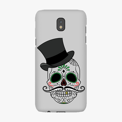 Snap Samsung Galaxy J5 (2017)  Phone Case - Skull Art With Gray Background