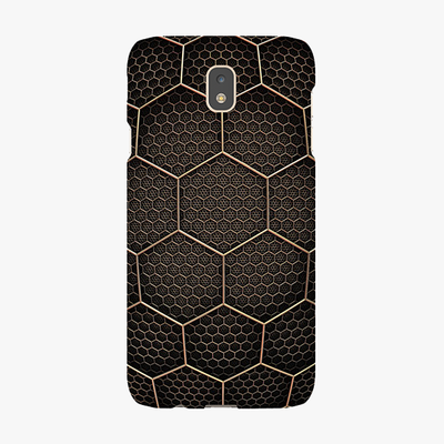 Tough Samsung Galaxy J7 (2017)  Phone Case - Golden Hexagons
