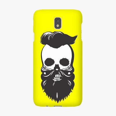 Tough Samsung Galaxy J7 (2017)  Phone Case - Skull With Beard And Mustache