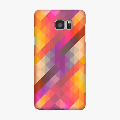 Tough Samsung Galaxy Note 5  Phone Case - Colorful Triangle Pattern