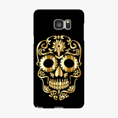 Tough Samsung Galaxy Note 5  Phone Case - Golden Skull