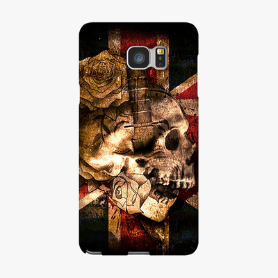 Snap Samsung Galaxy Note 5  Phone Case - Skull With Union Jack British Flag